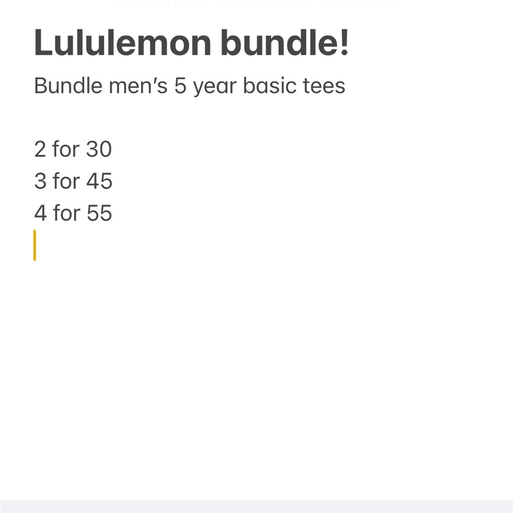 Bundle any of the 5-year basic tees! Men’s medium. Pre owned
